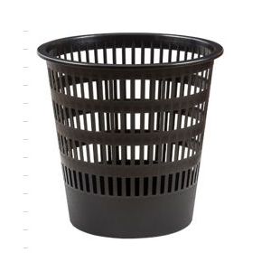 OUTLET - Papelera plástico rejilla Faibo 16 l negra
