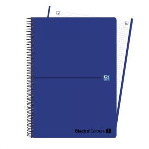 Bloc Oxford Black N´Colors Eu.Book 1 Micro.Tapa Pp A4+ 80H Cuadric. 5X5 90G Negro/Azul