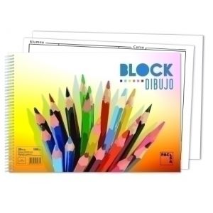 BLOC DIBUJO PACSA COLOURS 23x33cm 130g