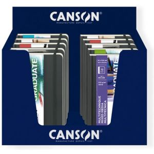 Cuaderno De Dibujo Canson Graduate Art Book Techniques A5 Expositor De 10"