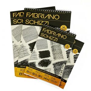 Bloc De Dibujo Fabriano Esbozo Encolado Liso Papel Schizzi A4 90G 80H