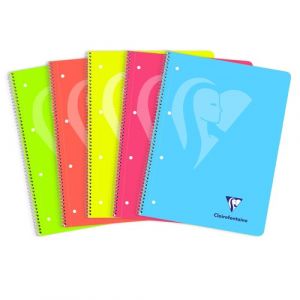 Bloc Clairefontaine Mimesys Polipropileno Neon Microperforado A4+ 120H 5X5 90G