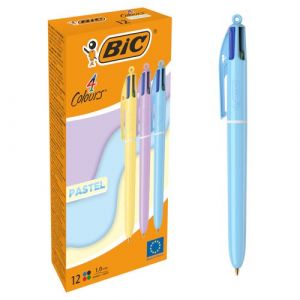Boligrafo De  4 Colores Bic Pastel