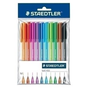 Imagen BOLIGRAFOS STAEDTLER 432 ESTUCHE DE 10