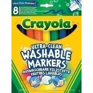 ROTUL.CRAYOLA LAVABLE GRUESO CAJA  8