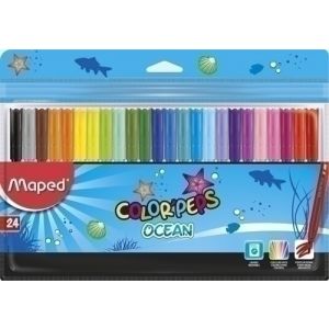 ROTUL.MAPED COLOR´PEPS OCEAN ESTUCHE 24