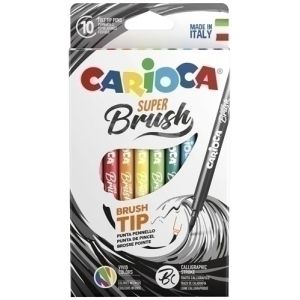 Imagen ROTUL.CARIOCA SUPER BRUSH CAJA 10