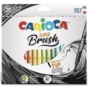 ROTUL.CARIOCA SUPER BRUSH CAJA 20