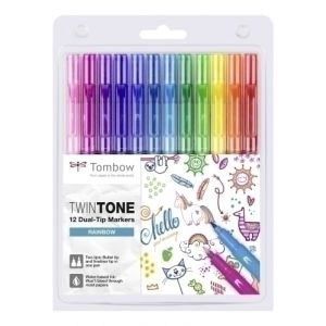 ROTULADOR TOMBOW TWINTONE ARCO IRIS E.12