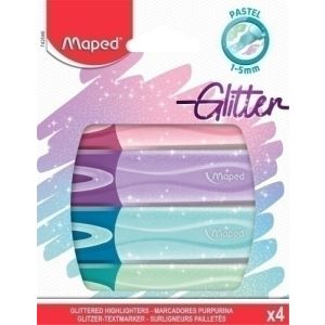 ROTUL. FLUOR MAPED PEPS GLITTER P/4