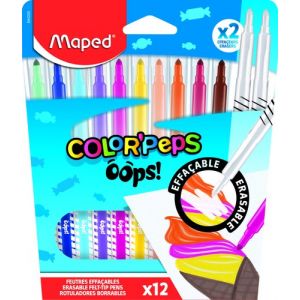 Rotulador Maped Color Peps Borrable Estuche De 12