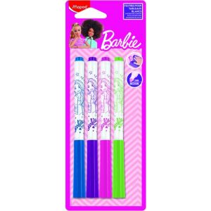 Marcador Pizarra Maped Barbie Blister De 4