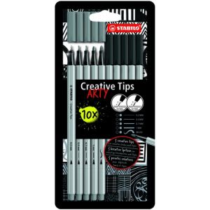 Rotulador Fibra Stabilo Creative Tips Arty Line Caja Carton De 10