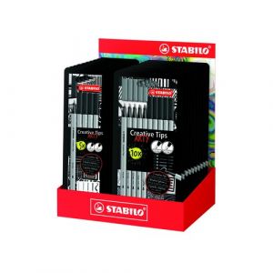 Rotulador Fibra Stabilo Creative Tips Arty Line Expositor De 20 Estuches"10X 89/5-1-20 Caja De 5"10X 89/10-1-20 Caja De 10