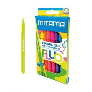 Rotulador Fibra Mitama Super Fluo 3Mm Caja De 8