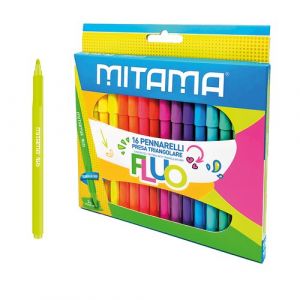 Rotulador Fibra Mitama Super Fluo 3Mm Caja De 16
