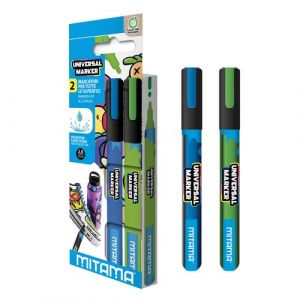 Rotulador Acrilico Mitama 2.5Mm Azuly Verde Pack De 2