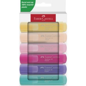 MARCADOR FLUOR FABER-CASTELL TEXTLINER 46 PASTEL ESTOIG de 6