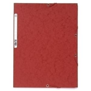 CARPETA SOLAP.EXACOMPTA CART. A4 ROJO