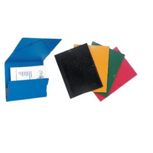 Carpeta De Gomas Sin Solapas Saro Carton Nº10 Gofrado Brillo Fº Azul