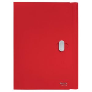 Carpeta Leitz Recycle 3 Solapas Pp Cierre Giratorio A4 Rojo
