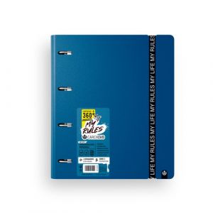 Carpebloc Carchivo Foam 360 My Rules A4 4 An.Mixtas 35Mm Con Rec. 100 Hj. Cuadric.5X5 Deep Blue
