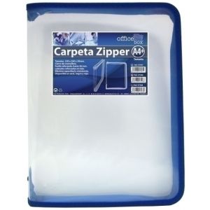 Imagen CARP.PORTADOC.OFF.BOX ZIPPER AZUL