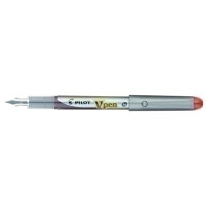 Imagen PLUMA PILOT V-PEN SILVER tinta ROJA