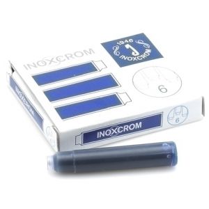 Imagen TINTA ESTILOG.INOXCROM CAJA 6 CART.AZUL