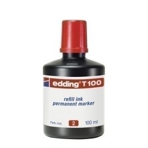 Imagen TINTA ROTUL.EDDING 100 ml T100 ROJO