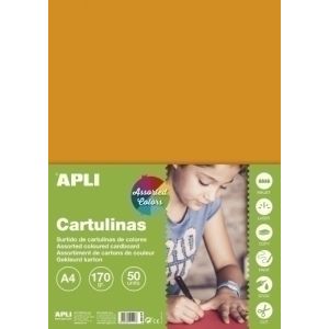 CARTULINA A4 170gr. 50 UD. COL.INTENSO