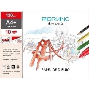 LAMINAS DIBUJO FABRIANO 24X32 C/R B/10