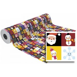 Papel De Regalo Bobina Basika 31 Cm X 80 M (2 Kg Aprox.) Navidad (Nv1401-A 31 Cm)
