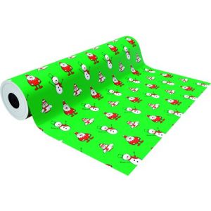 Papel De Regalo Bobina Basika 62 Cm X 80 M (4 Kg Aprox.) Navidad (Nv1910-B 62 Cm)