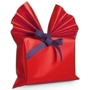 Imagen PAPEL REGALO COLIBRI 30x30 ROJO MATE