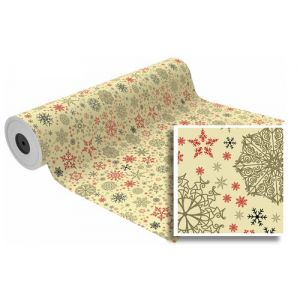 Papel De Regalo Bobina Basika 62 Cm X 80 M (4 Kg Aprox.) Navidad (Nvk1902-D 62 Cm)