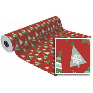 Papel De Regalo Bobina Basika 31 Cm X 80 M (2 Kg Aprox.) Navidad (Nv1011-D 31 Cm)