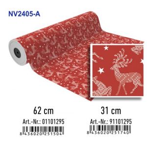 Papel De Regalo Bobina Basika 31 Cm X 80 M (2 Kg Aprox.) Navidad (Nv2405-A 31 Cm)