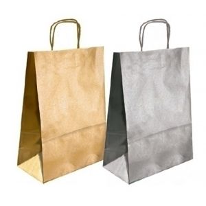 Imagen BOLSA PAPEL KRAFT LISO 32x40 ORO P/50