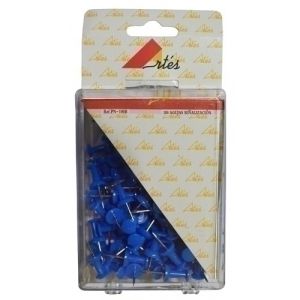 Imagen AGUJA SEÑALIZ.PUSH-PIN ARTES 100  AZULES