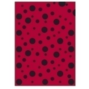 BOLSA DISFRAZ 56x70 IMPRESA TOPOS NEGRO