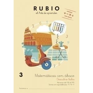 Imagen CUADERNO RUBIO A4 MATEMATICAS ABACO 3