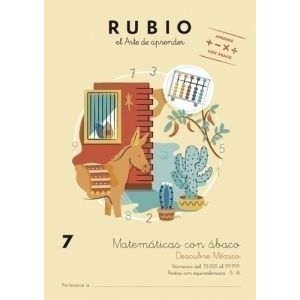 CUADERNO RUBIO A4 MATEMATICAS ABACO 7