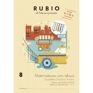 CUADERNO RUBIO A4 MATEMATICAS ABACO 8