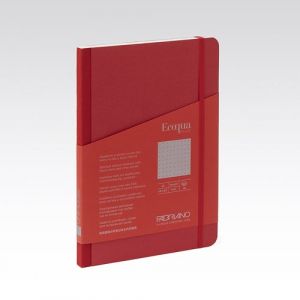 Cuaderno Fabriano Ecoqua Plus Tela A5 80Hj. 90Gr. Puntos Dots Frambuesa