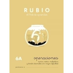 Imagen CUADERNO RUBIO A5 OPERAC.y PROBLEMAS  6A