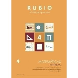 Imagen CUADERNO RUBIO A4 MATEMATIC. EVOLUCION 4