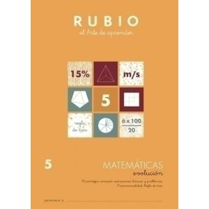 CUADERNO RUBIO A4 MATEMATIC. EVOLUCION 5