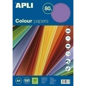 Imagen PAPEL COLOR A4 80g 500h SURTID.INTENSO