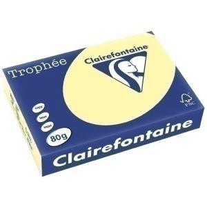 PAPEL COLOR A4 TROPHEE 80g 500h AMARILLO